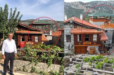 Tarihi konakta kaçak tahribat