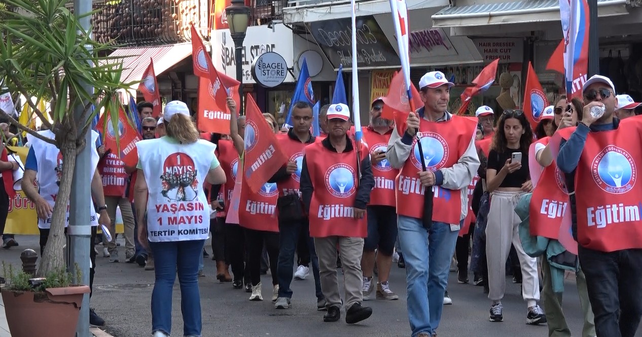 Alanya'da 1 Mayıs coşkuyla kutlandı