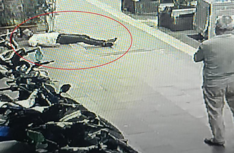 Çöp konteynerine çarpan şahıs baygınlık geçirdi