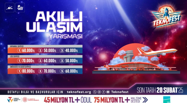 TEKNOFEST Akıllı Ulaşım Yarışması'na başvurular sürüyor