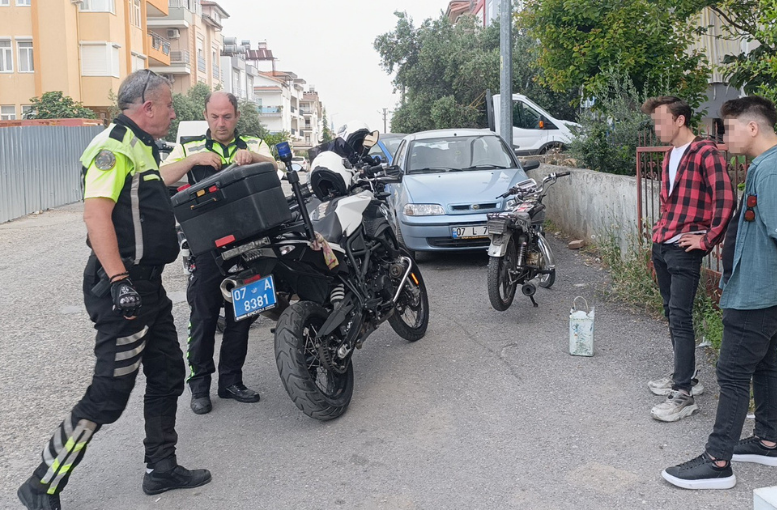 Polisi görünce kaçan motosikletliye 19 bin 677 TL para cezası